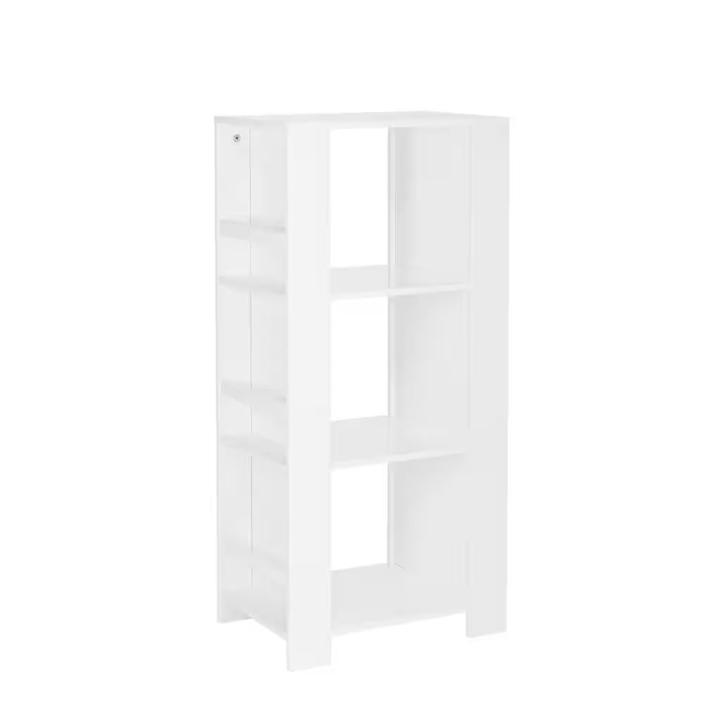 Kids Bookshelf and Toy Organizer Tower 17.38 In. Wide